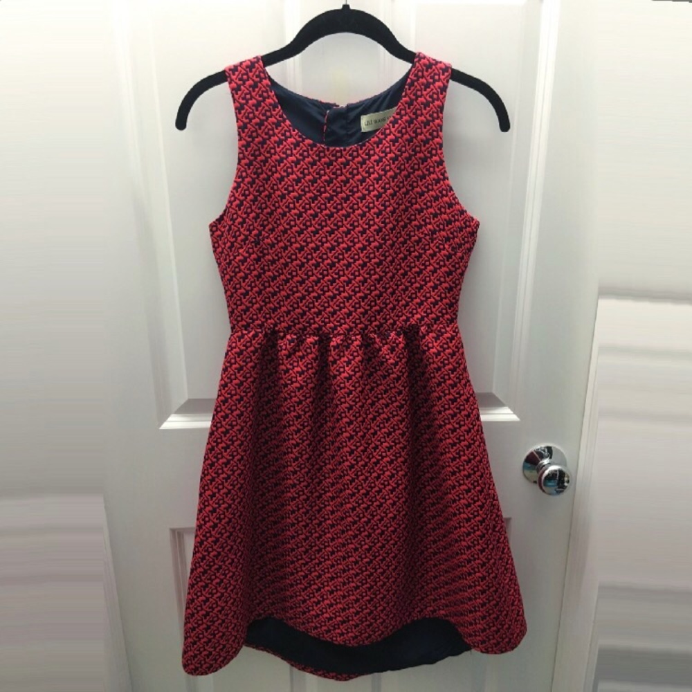LILI WANG FOR LILI'S CLOSET // GEOJACQUARD DRESS